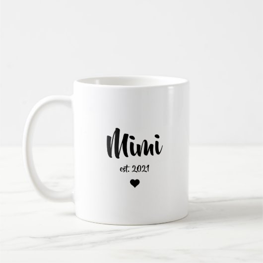 Mug Cadeau de Faire-part de grossesse de la tante Mimi (Gauche)