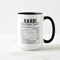 Cadeau de faits nutritionnels drôles de rabbin pou