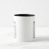 Mug Cadeau de faits nutritionnels drôles pour PDG, dir (Centre)