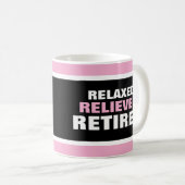 Mug Cadeau de félicitations pour retraite amusant (Devant droit)