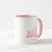 Mug Cadeau de fête de bachelorette Fille Dazed & Engag (Devant droit)