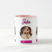 Mug Cadeau de fête de grand-mère, visage de bébé, cade (Centre)