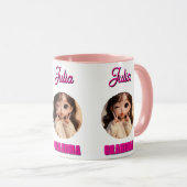 Mug Cadeau de fête de grand-mère, visage de bébé, cade (Devant droit)