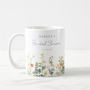 Mug Cadeau de Fête de Mariage de Fleur Sauvage