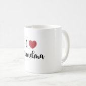 Mug Cadeau de fête des grands-mères Explosion de cœur  (Devant droit)