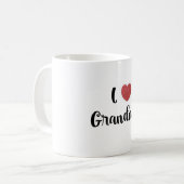 Mug Cadeau de fête des grands-mères Explosion de cœur  (Devant gauche)
