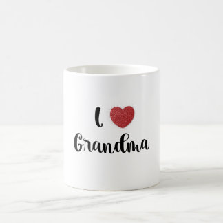 Mug Cadeau de fête des grands-mères Explosion de cœur