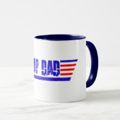 Mug Cadeau de Fête des pères cool, Top Papa Graphic (Devant droit)