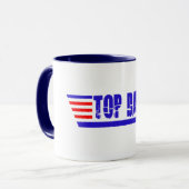 Mug Cadeau de Fête des pères cool, Top Papa Graphic (Devant gauche)