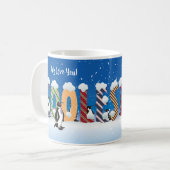 Mug Cadeau de Fête des pères de papa froid personnalis (Devant gauche)