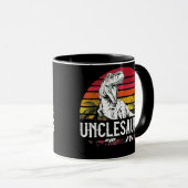 Mug Cadeau De fête des pères Pour Hommes Unclesaurus O (Devant droit)