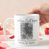 Mug Cadeau de fiançailles de la Saint-Valentin où tout