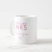 Mug Cadeau de fiançailles personnalisé Future Mrs (Devant gauche)
