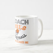 Mug Cadeau de filles d'entraîneur de football (Devant droit)