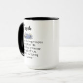 Mug Cadeau de filleule à la belle-mère, Ma fille (Devant gauche)