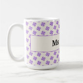 Mug Cadeau de fin d'année pour l'enseignant Fleur de p (Gauche)