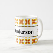 Mug Cadeau de fin d'année pour l'enseignant Fleurs Rét (Devant droit)