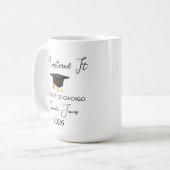 Mug Cadeau de fin d'études de master pour elle, diplôm (Devant gauche)