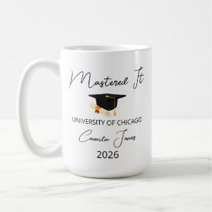 Mug Cadeau de fin d'études de master pour elle, diplôm