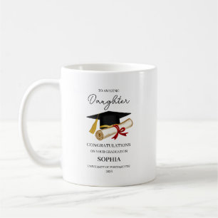 Mug Cadeau de fin d'études personnalisé pour fille ave