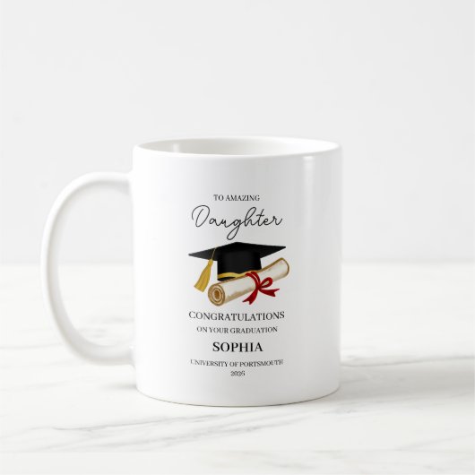 Mug Cadeau de fin d'études pour fille (Gauche)