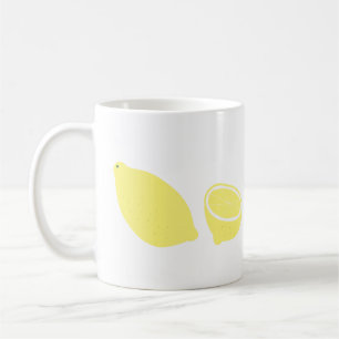 Mug Cadeau de fruit de citron jaune frais