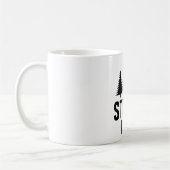 Mug Cadeau de golf de frisbee drôle d'arbre stupide (Gauche)