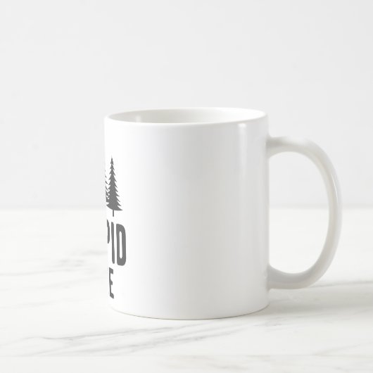 Mug Cadeau de golf de frisbee drôle d'arbre stupide (Droite)