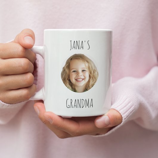 Mug Cadeau de grand-mère personnalisé | Visage de gran