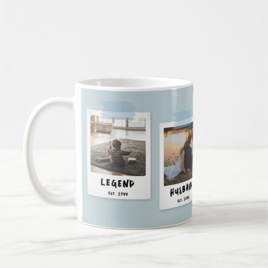 Mug Cadeau de grand-père de Fête des pères de style in (Gauche)