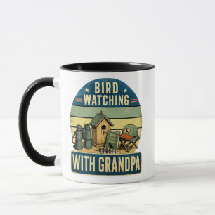 Mug Cadeau de grand-père pour l'observation des oiseau