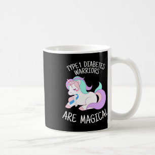 Mug Cadeau de guerrier de diabète licorne 