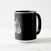 Mug Cadeau de guitare | Guitare électrique Cool (Devant droit)