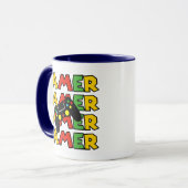 Mug Cadeau de jeu personnalisé, Jeux rétro (Devant gauche)