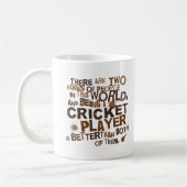 Mug Cadeau de joueur de cricket (Gauche)
