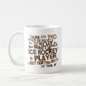 Mug Cadeau de joueur de hockey de glace (Gauche)
