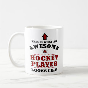 Mug Cadeau de joueur de hockey personnalisé