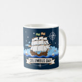 Mug cadeau de jour de Columbus drôle (Devant droit)