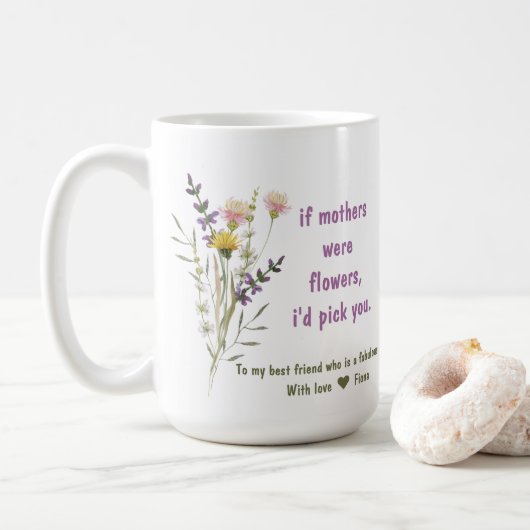 Mug cadeau de jour de mère élégant (Avec donut)