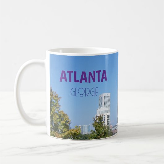 Mug Cadeau de la Coupe de café Pittoresque Atlanta Geo (Gauche)