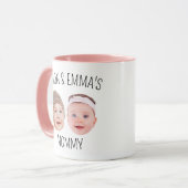 Mug cadeau de la Fête des Mères, photo faciale per (Devant gauche)