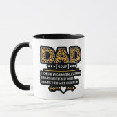 Mug Cadeau de la fête des pères avec impression léopar (Gauche)