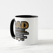 Mug Cadeau de la fête des pères avec impression léopar (Devant gauche)