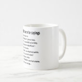 Mug Cadeau de la Fête des pères de voeux de papa (Devant droit)