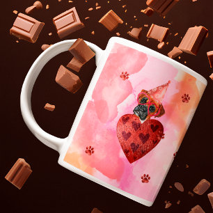Mug Cadeau de la Saint-Valentin Chien Boxer Boîte Oran
