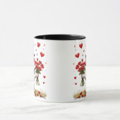 Mug 💘 Cadeau de la Saint-Valentin Chien Husky Mignon (Centre)