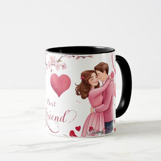 Mug Cadeau de la Saint-Valentin pour lui (Devant droit)