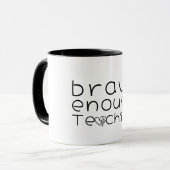 Mug Cadeau de la Saint-Valentin professeur merci (Devant gauche)