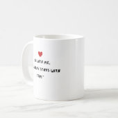 Mug cadeau de la Saint-Valentin Sois avec Moi (Devant gauche)