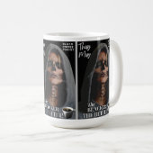 Mug Cadeau de l'amoureux du café - Café noir toujours  (Devant droit)